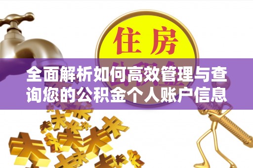 平江全面解析如何高效管理与查询您的公积金个人账户信息