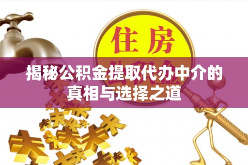 平江揭秘公积金提取代办中介的真相与选择之道