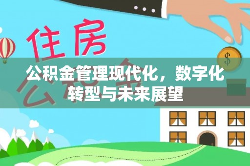 平江公积金管理现代化，数字化转型与未来展望