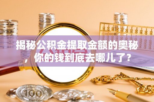 平江揭秘公积金提取金额的奥秘，你的钱到底去哪儿了？