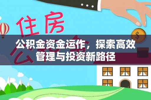 平江公积金资金运作，探索高效管理与投资新路径